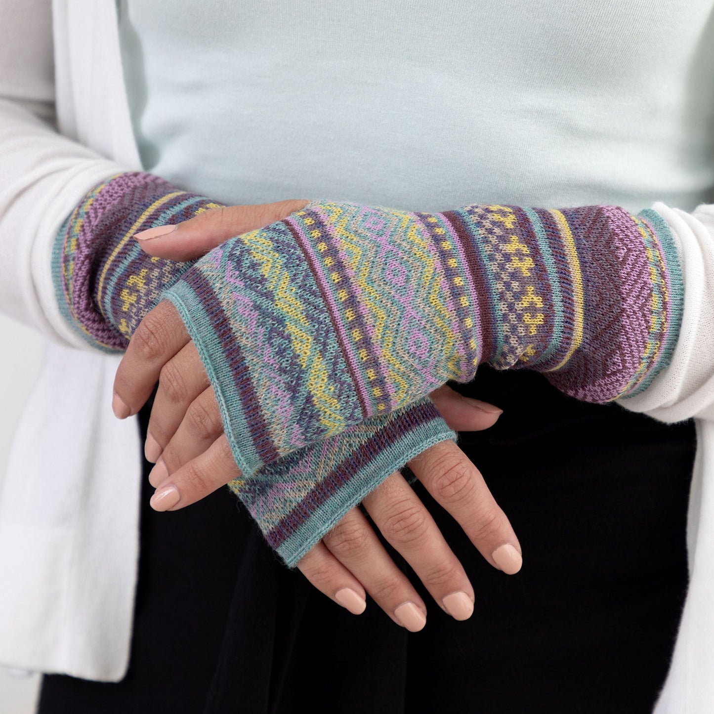 Peruvian Alpaca Fingerless Mittens