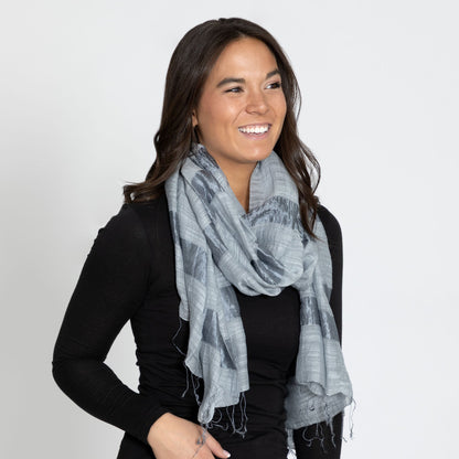 Silky Stripe Scarf