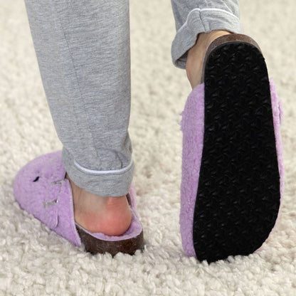 Paw Print Sherpa Clog Slippers