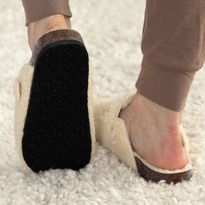 Paw Print Sherpa Clog Slippers