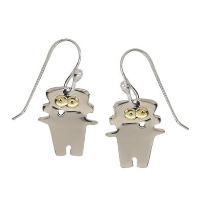 Hopoig Emoti Silver Earrings