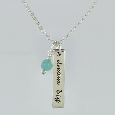 Dream Big W/Amazonite Sterling Silver Necklace