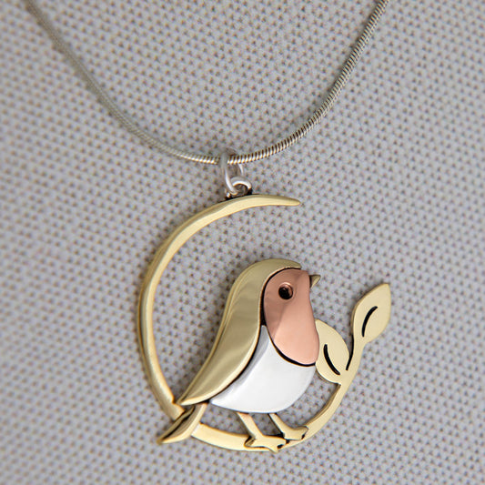 Standing Bird Sterling Necklace