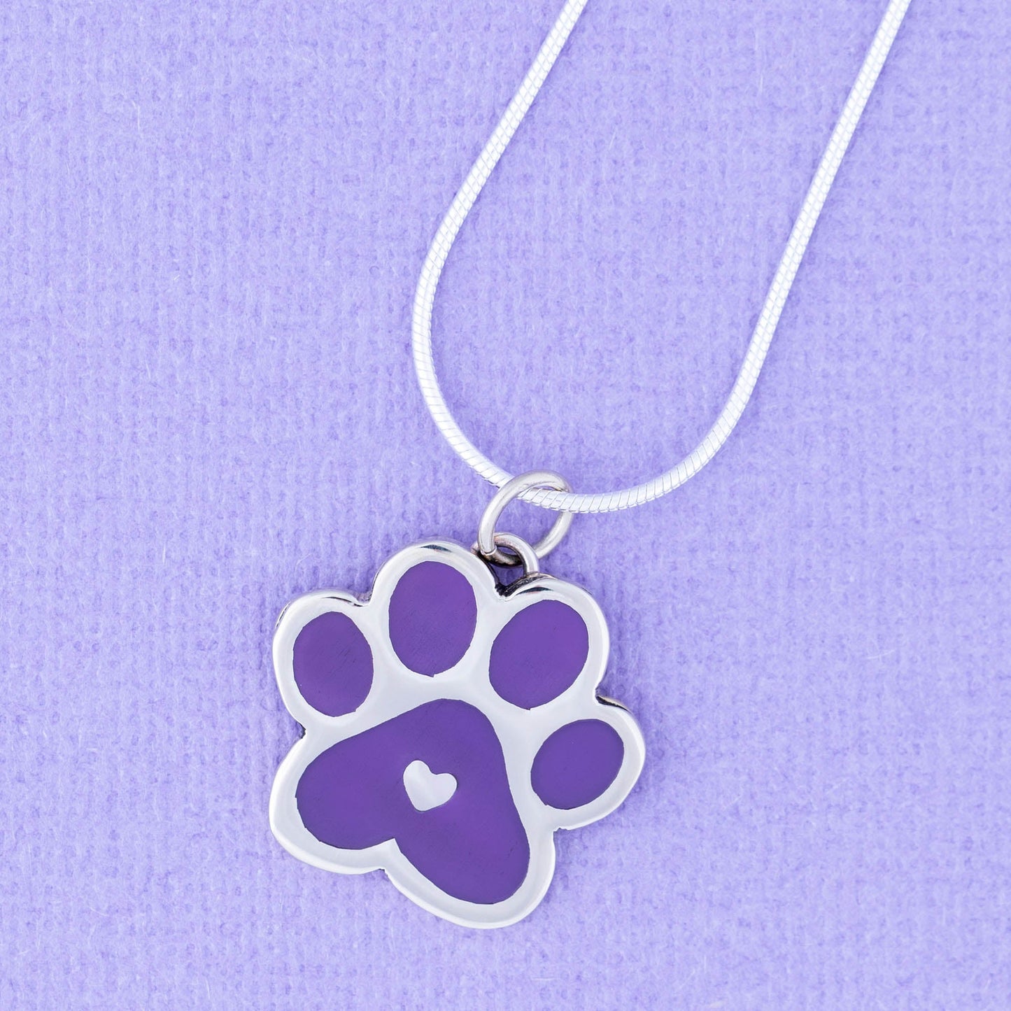 Paw Print Beats In My Heart Necklace