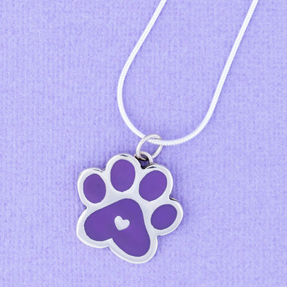 Paw Print Beats In My Heart Necklace