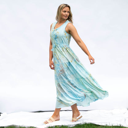 Saltwater Swirl Long Dress