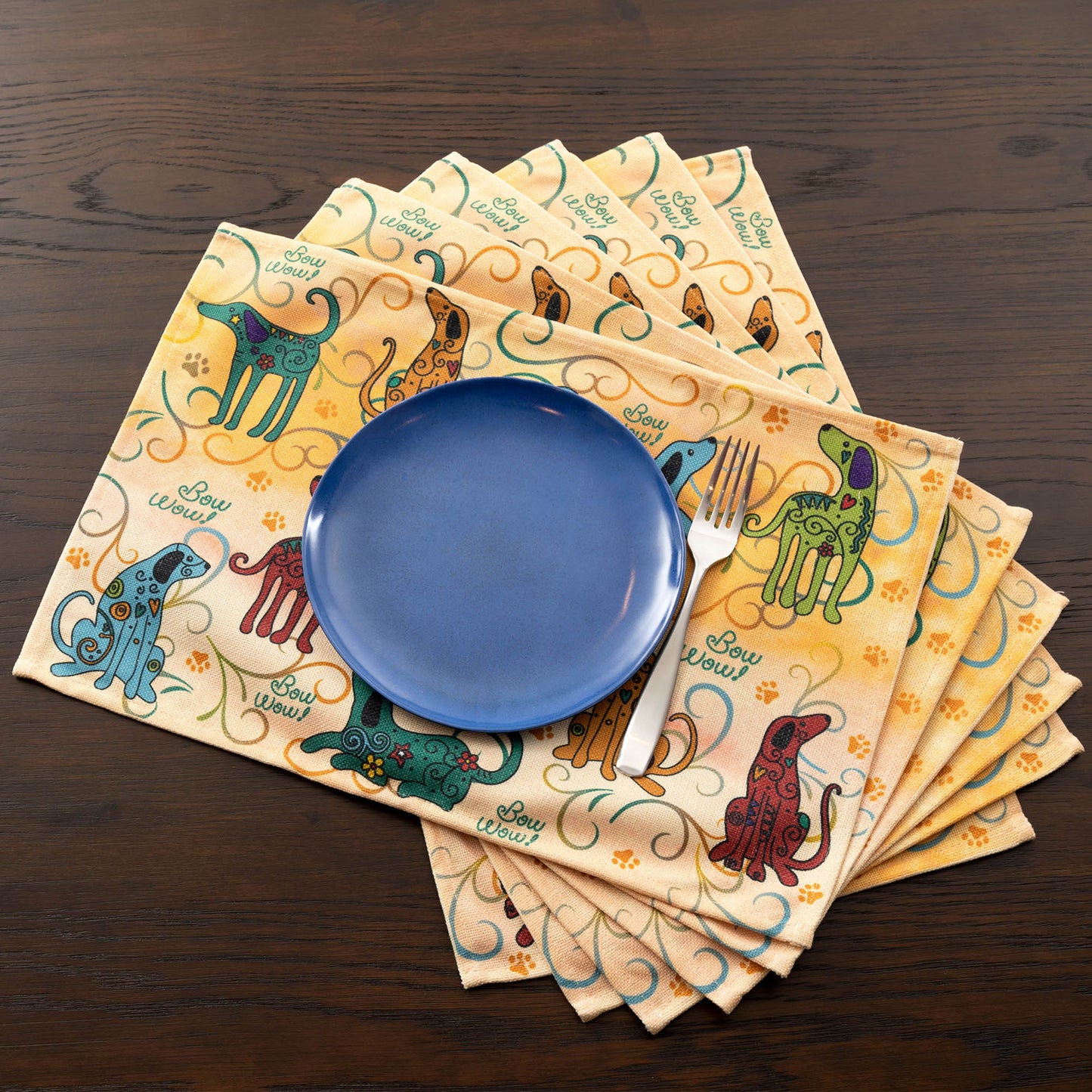 Festival Pets Placemat - Set of 6