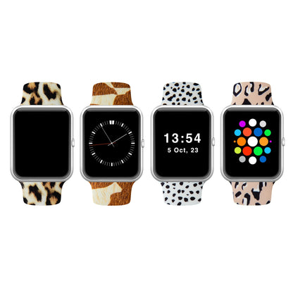 Patterned Silicone Apple Watch Band 38mm/40mm/41mm 42mm/44mm