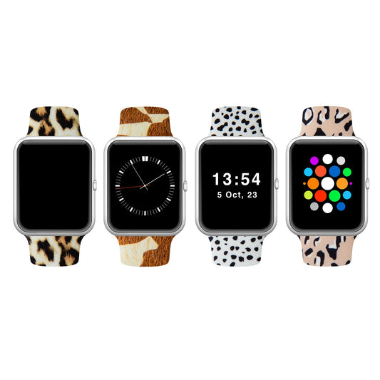 Patterned Silicone Apple Watch Band 38mm/40mm 42mm/44mm