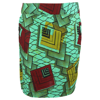 African Kitenge Pencil Skirt