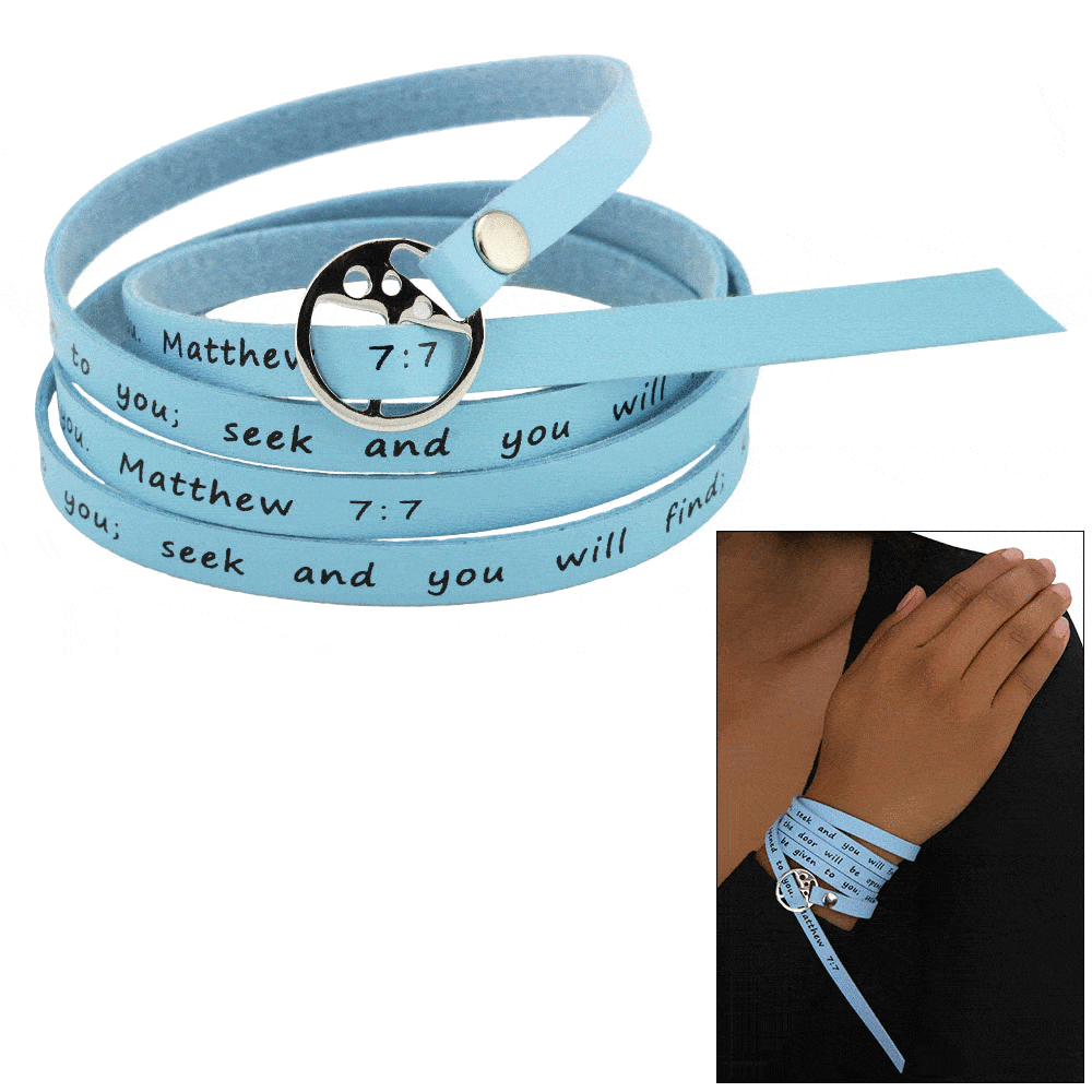 Ask & It Will Be Given Matthew 7:7 Wrap Bracelet