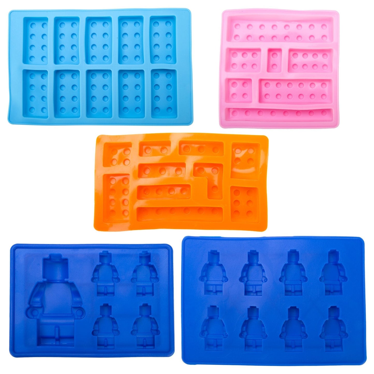 Building Blocks Silicone Ice Trays Set