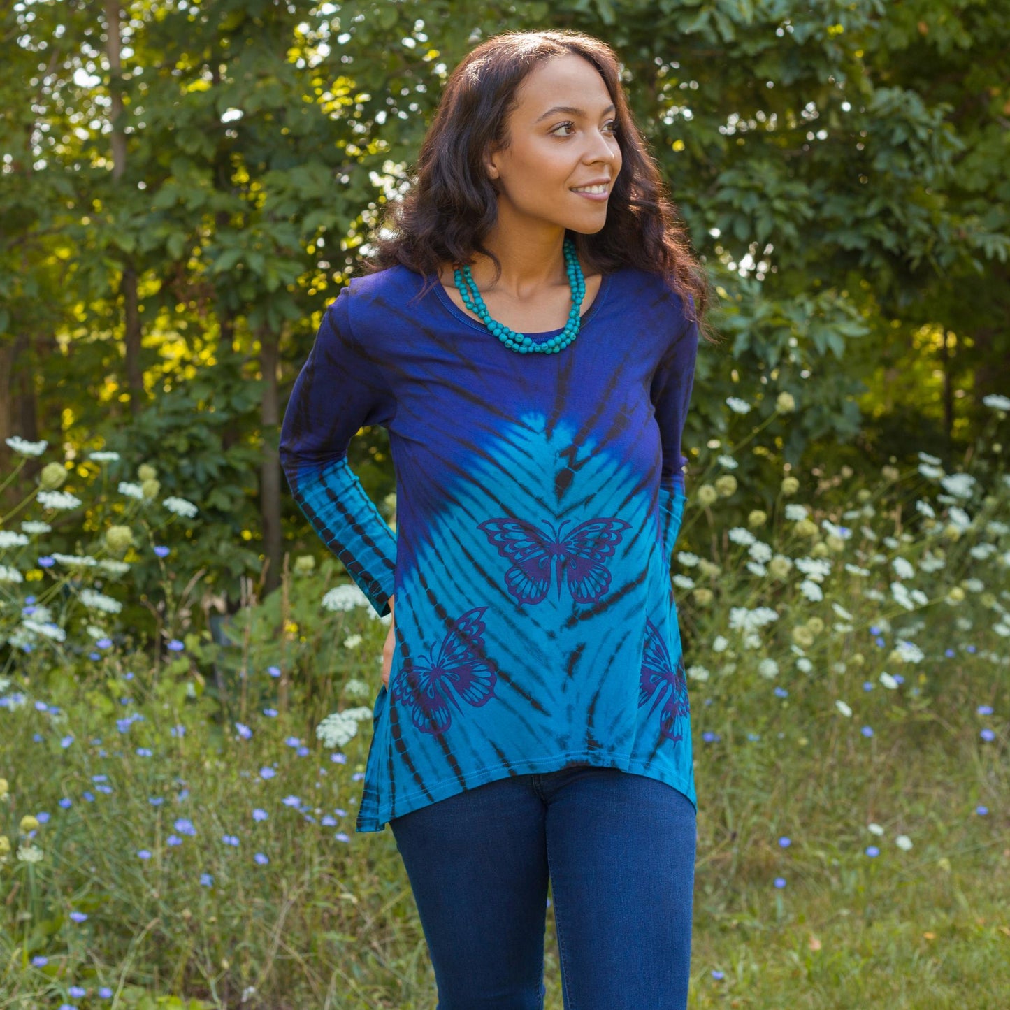 Butterfly Blues Tunic