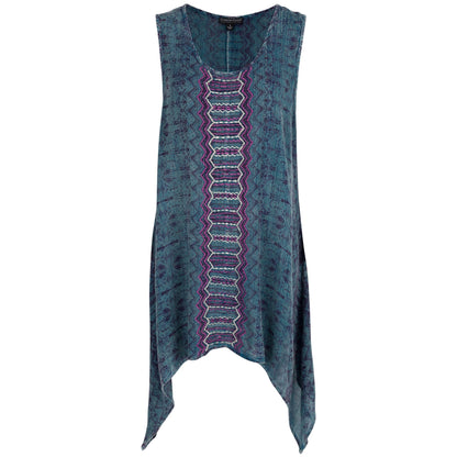 Center Lane Embroidered Sleeveless Tunic