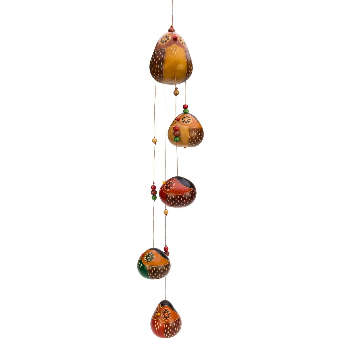 Dancing Owls Gourd Wind Chime