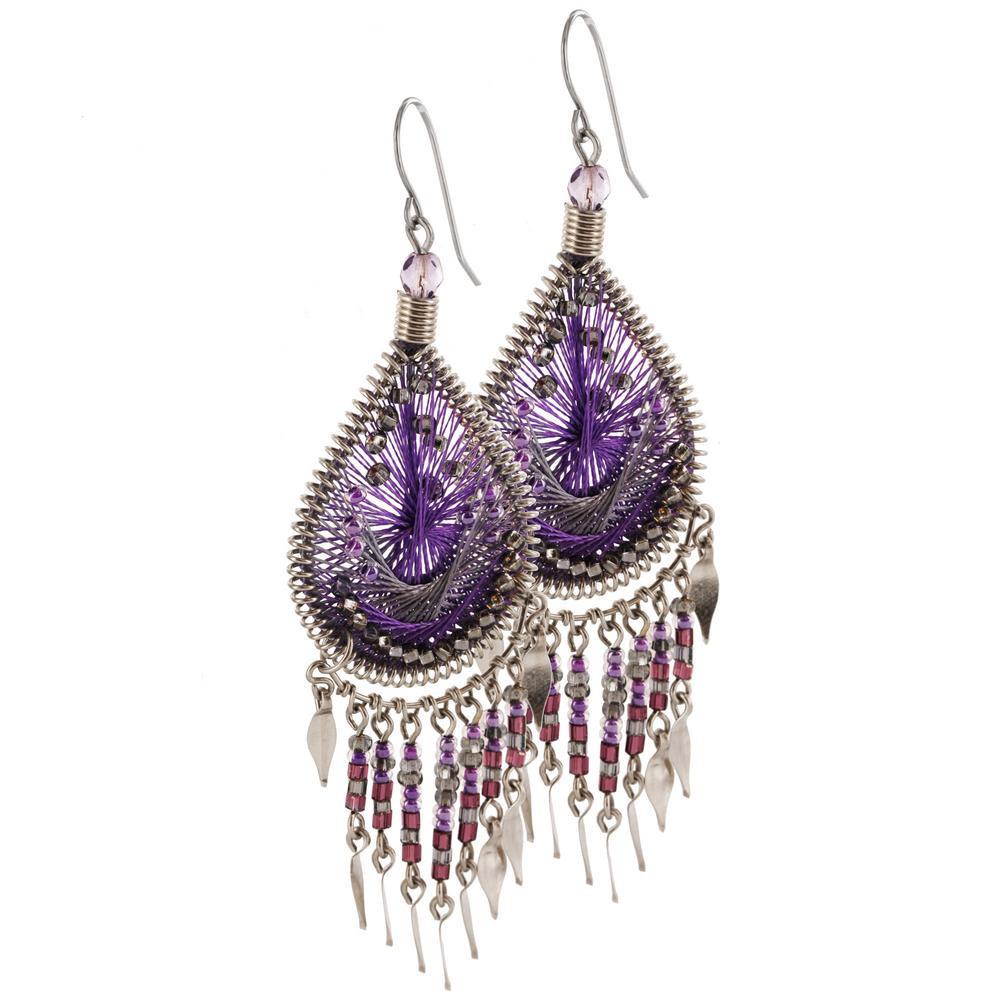 Dazzling Chandelier Thread Earrings