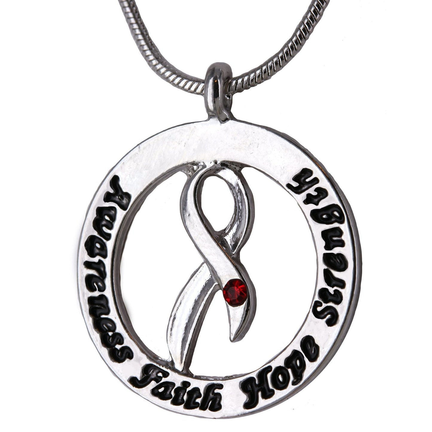 Diabetes Awareness Words Of Inspiration Necklace