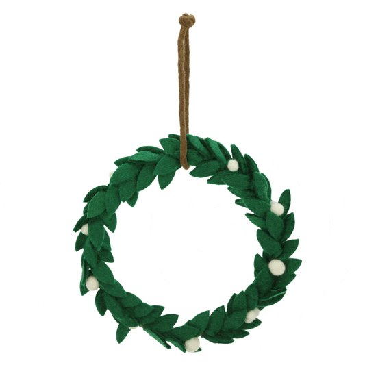 Felt Mistletoe Wreath