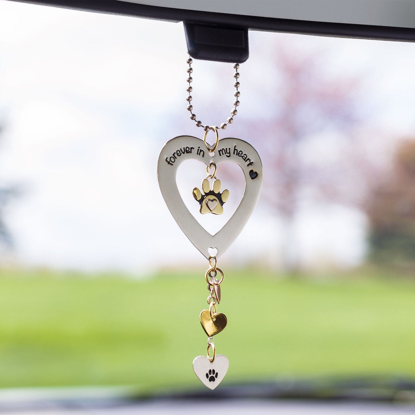 Pet Parent Mixed Metal Car Charm