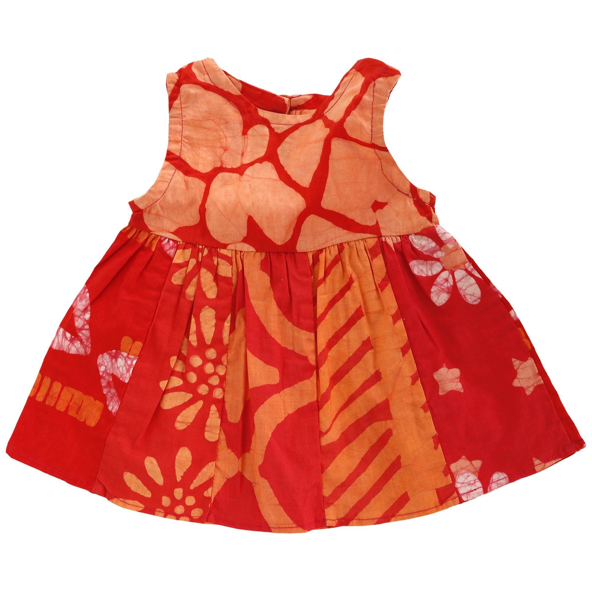 Ghana Batik Girl's Paneled Sundress