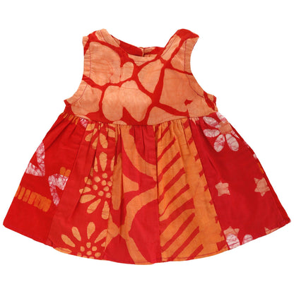 Ghana Batik Girl's Paneled Sundress