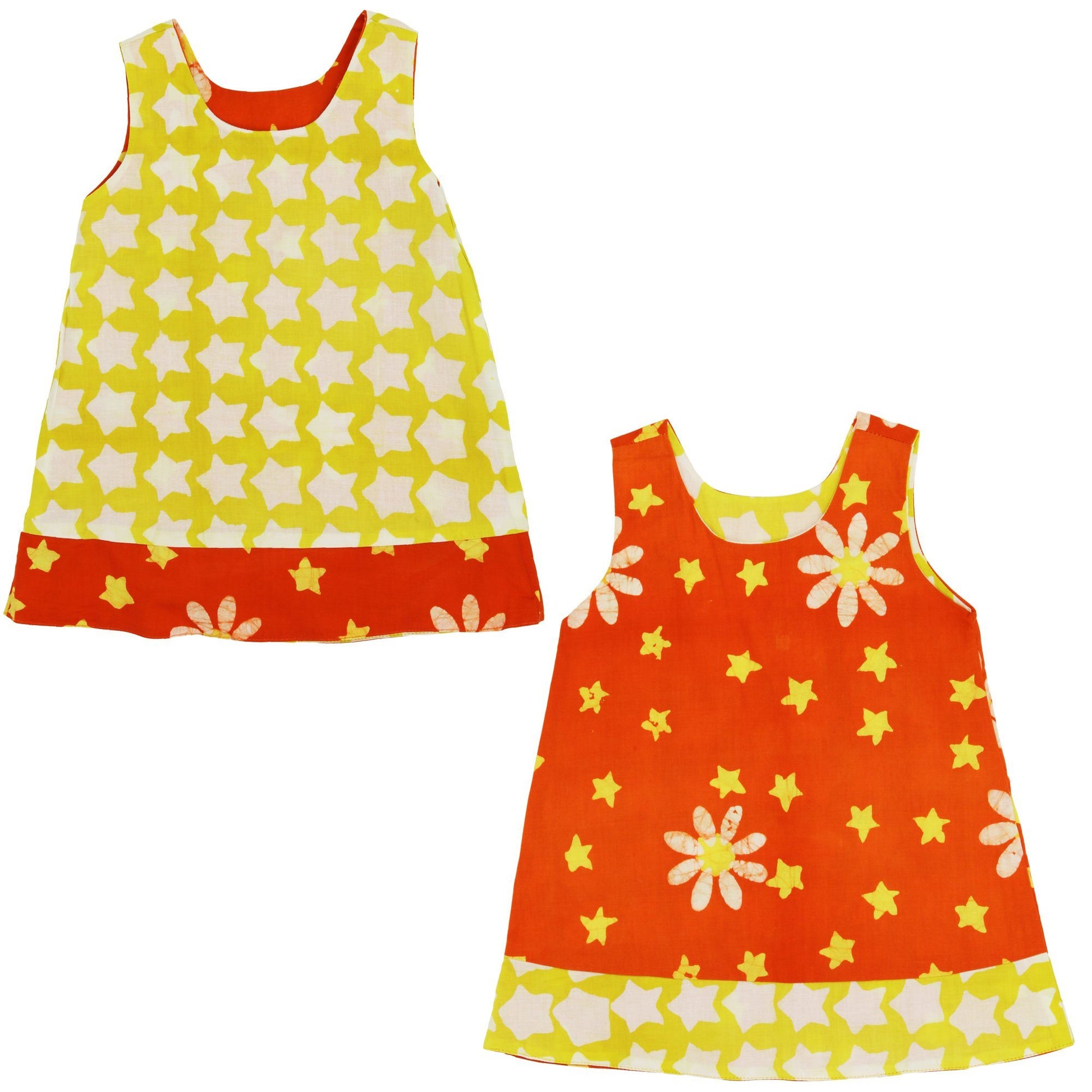 Ghana Batik Girls' Reversible Dress