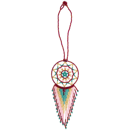 Hand-Beaded Dream Catcher Car Charm