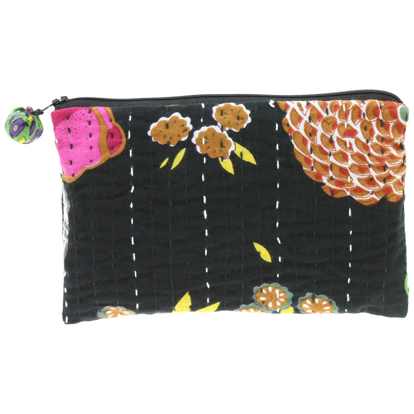 Hand-Stitched Kantha Cosmetic Bag