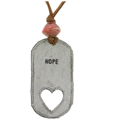 Hope for Haiti Heart Necklace