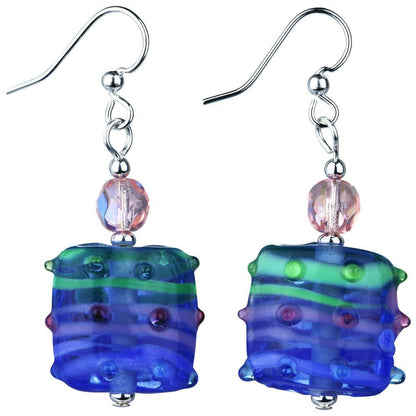 Jazzy Lampwork Glass Earrings