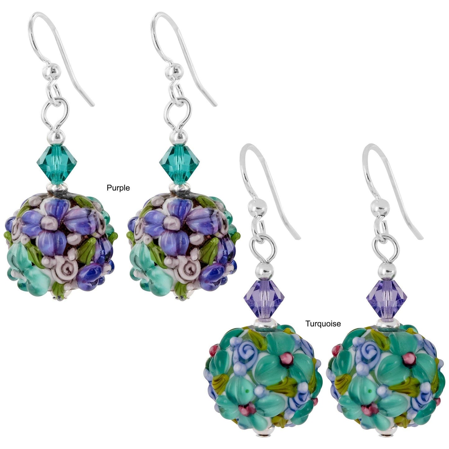 Lampwork Glass Bead Earrings