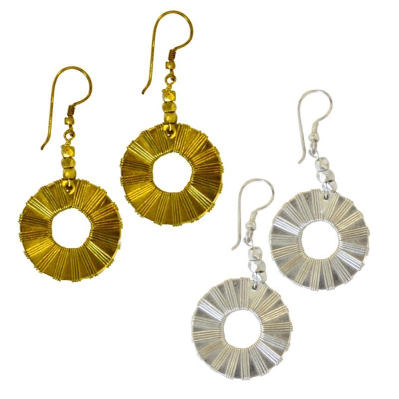 New Dimensions Circle Earrings