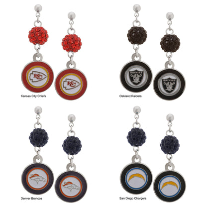 Officially Licensed NFL Stainless Steel Earrings