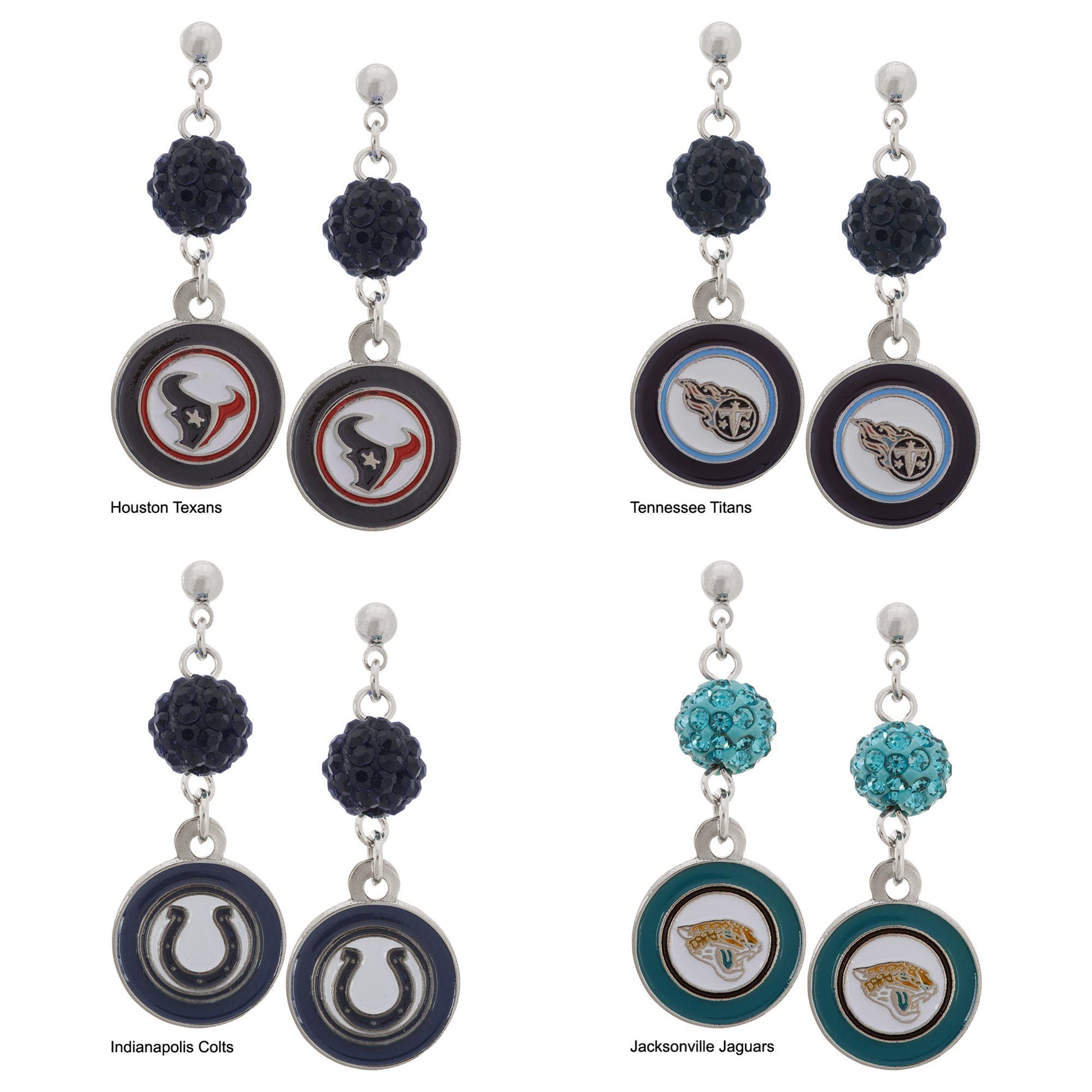 Officially Licensed NFL Stainless Steel Earrings