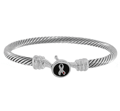 Diabetes Awareness Hook Bangle Bracelet!