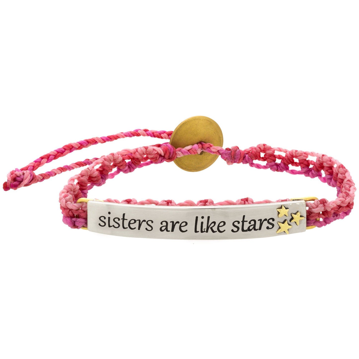 Sisters Are Like Stars Woven Bracelet