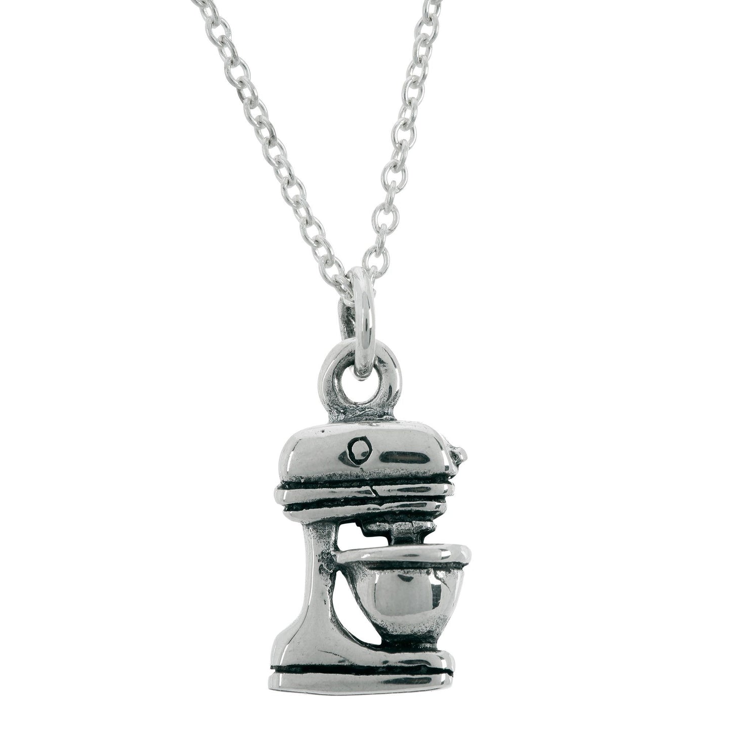 Stand Mixer Sterling Necklace