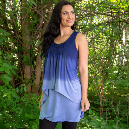 Stella Blue Ombre Sleeveless Tunic