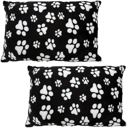 Super Cozy&trade; Fleece Paw Pillow Cases & Blanket