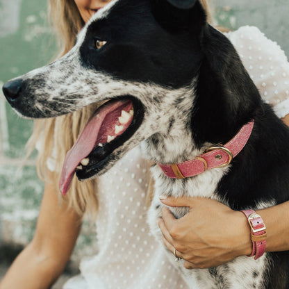 The Sparkling Pink Friendship Collar & Bracelet Set