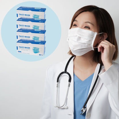 3-Ply Disposable Face Mask - Box of 50